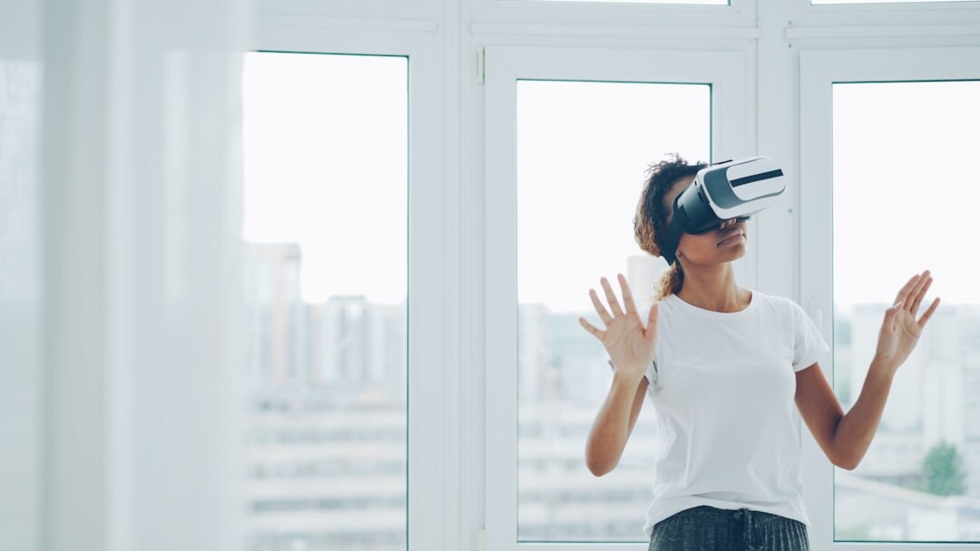 Virtual reality metaverse digital world